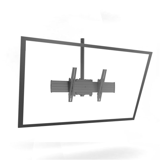 XCM1U, Fusion Extra-Large Single Pole Flat Panel Ceiling Mounts