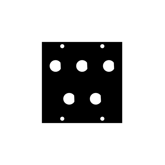 UCP Module with Five 1/2 Inch BNC Punchouts