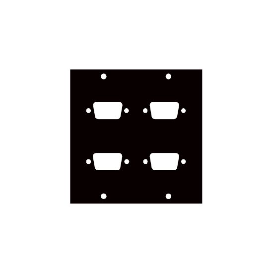 UCP Module with Four DB9 Punchouts