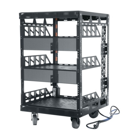 14 RU Pre-Configured Slim 5 Series 19-1/8 Inch Wide Rack Frame, 20 Inches Deep