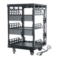 14 RU Pre-Configured Slim 5 Series 19-1/8 Inch Wide Rack Frame, 20 Inches Deep