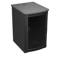 BGR-25SA32MDK-A3 Rolling Presentation Rack with Asian Night Top