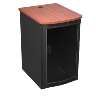 BGR-25SA32MDK-E0 Rolling Presentation Rack with Biltmore Cherry Top