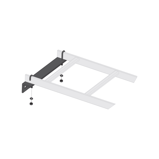 Ladder Wall Support Bracket, 18 Inches and 24 Inches Wide