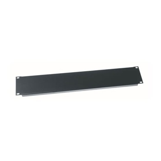 2 RU Flanged Blank Rack Panel, Steel - 12 Piece Contractor Pack