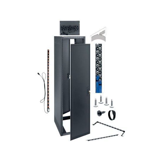 44 RU ERK Series Rack, 25 Inches Deep, Configured for AV