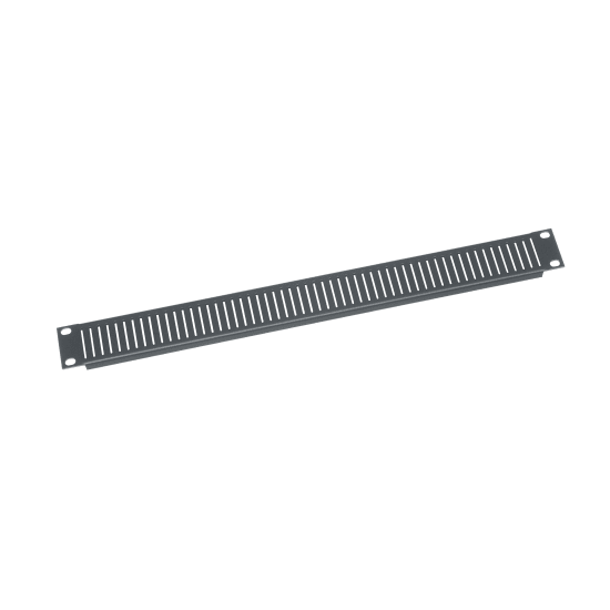 1 RU Rack Vent Panel, Steel with 17% Open Area - 12 Piece Contractor Pack