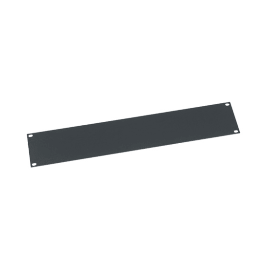 2 RU Flat Blank Rack Panel, Steel - 12 Piece Contractor Pack