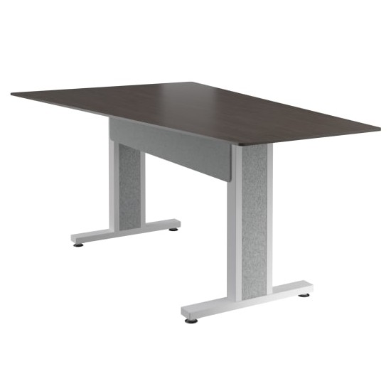 Forum™ 90" Angle Table for 5 to 7 People, 38" Counter Height, Asian Night Table Top with Light Table Base