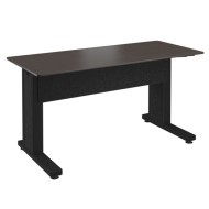 Forum™ Rectangle Table for 2 People, 30" Seated Height, Asian Night Table Top with Dark Table Base