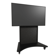 FlexView™ Series IFP E-Lift Cart Black Base - Black Metawave - DISCONTINUED