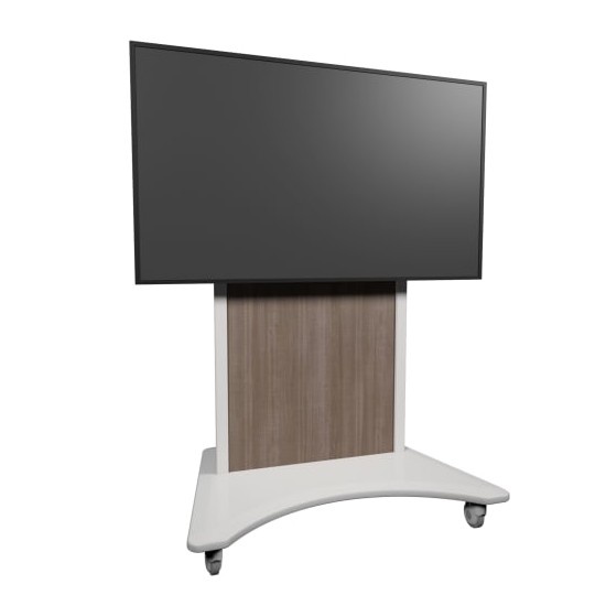 FlexView™ Series IFP Fixed Cart White Base - 5th Ave Elm - DISCONTINUED