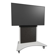 FlexView™ Series IFP Fixed Cart White Base - Black Metawave - DISCONTINUED