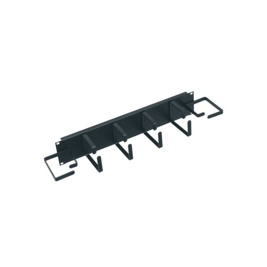 2 RU Horizontal Cable Manager with Horizontal/Vertical D-Rings