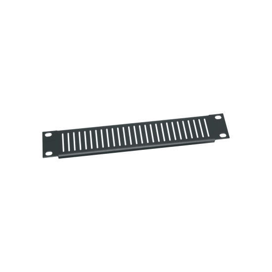 1 RU Half Rack Vent Panel, Steel & 10 Inches Wide