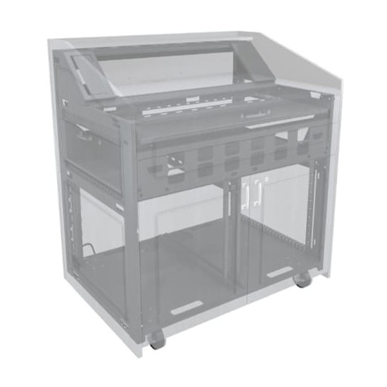 L5 Series 33 Inch Wide Turret Millwork Drawings and Satin Nickel Hardware Kit