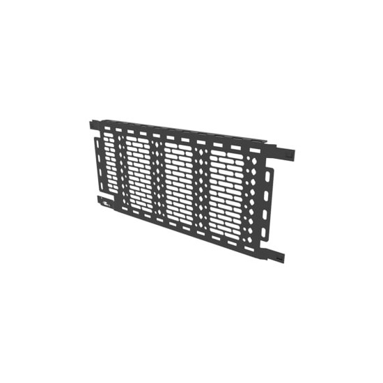 Lever Lock Vertical Accessory Mounting Plate with Structured Wiring Pattern