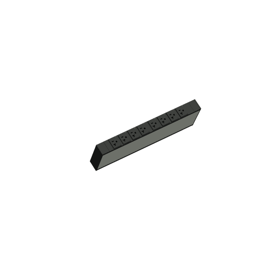 Legrand Horizontal Rackmount Network Switched PDU, 8 Outlet