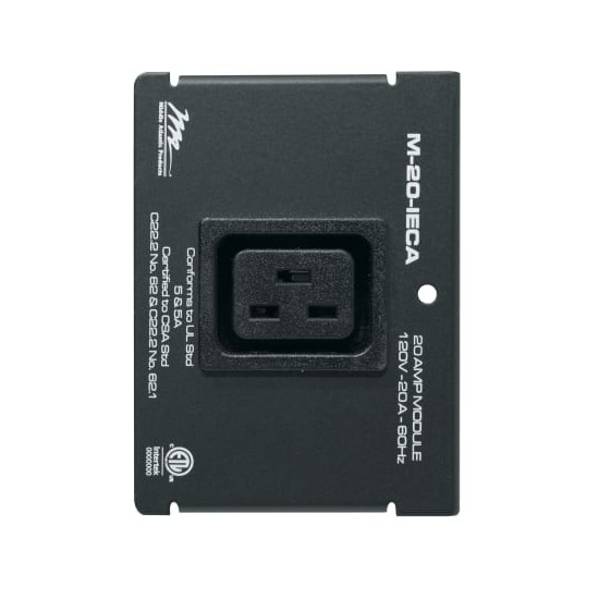 MPR Module, 20A, Duplex 1-Gang IEC