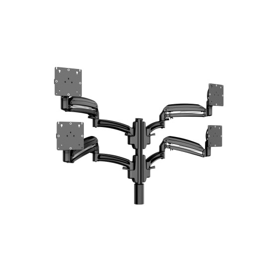 MM3 Series Quad 2x2 Monitor Dynamic Column Mount
