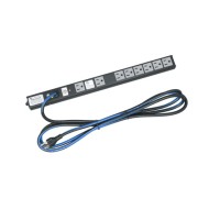 PD Slim High Density Vertical Power Strip, 8 Outlet, 15A, Basic Surge Protection - 10 ft Cord