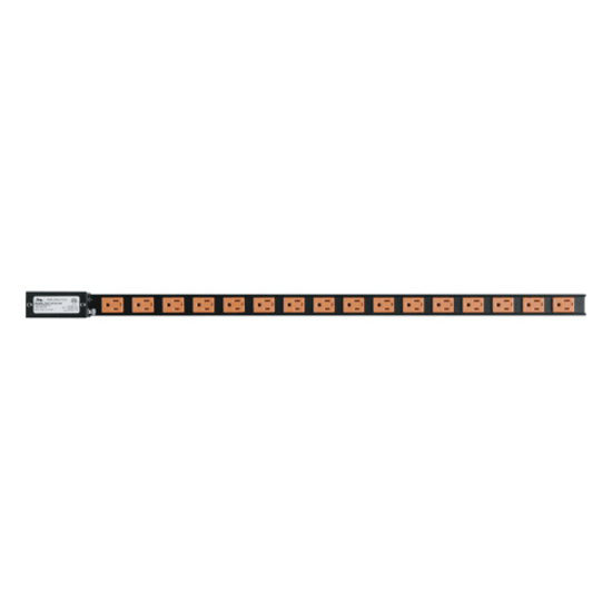 PDT Low Profile Vertical Power Strip, 16 Outlet, 15A