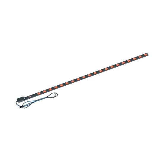 PDT Low Profile Vertical Power Strip, 20 Outlet, 15A with Local Meter
