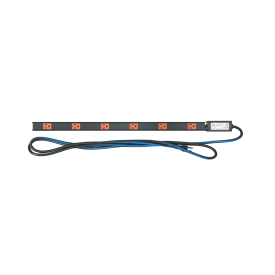 PDT Low Profile Vertical Power Strip, 6 Outlet, 15A