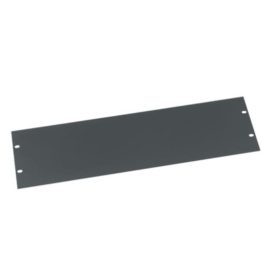 3 RU Flat Blank Rack Panel, Aluminum - 6 Piece Contractor Pack