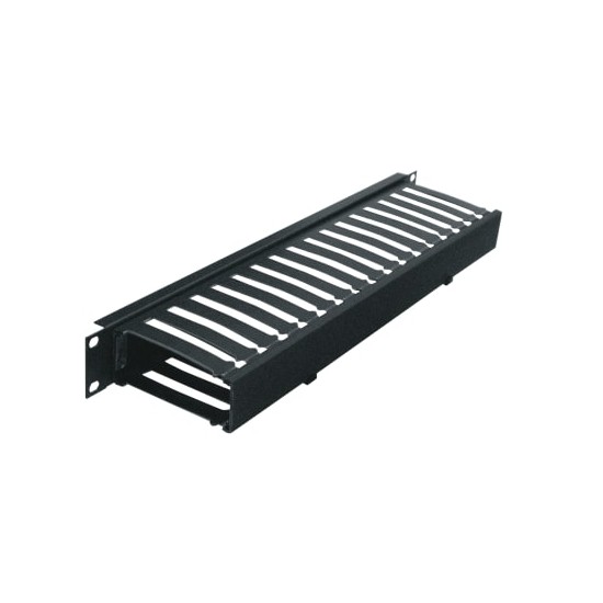 1 RU Plastic Cable Manager, 4 Inches Deep