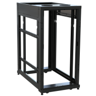 24 RU SNE Series Rack Frame, 42 Inches Deep, 24 Inches Wide with 10-32 Rackrail