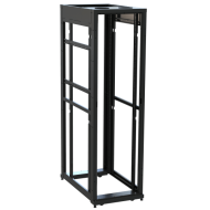 45 RU SNE Series Rack Frame, 42 Inches Deep, 24 Inches Wide with Cage Nut Rackrail