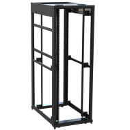 45 RU SNE Series Rack Frame, 48 Inches Deep, 30 Inches Wide with Cage Nut Rackrail
