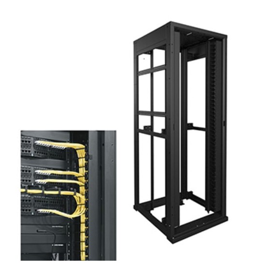 45 RU SNE Series Rack for Networking Systems, 30 Inches Wide, 48 Inches Deep - LRD