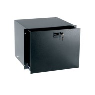 8 RU Rackmount Drawer, Textured Face with Lock & File Kit