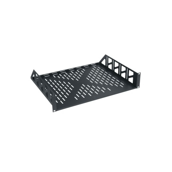 2 RU Utility Rackshelf, 14.75 Inches Deep, Vented - 4 Piece