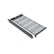 1 RU UFA Rackshelf, 8 Inches Deep with 1 RU Faceplate