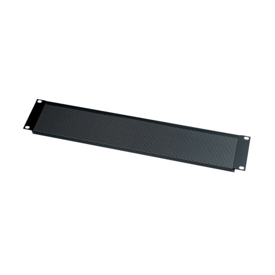 2 RU Rack Vent Panel, Perforated with 25% Open Area - 12 Piece Contractor Pack