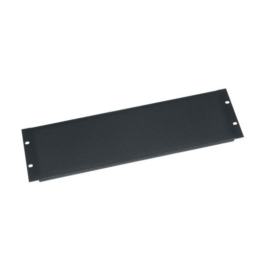 3 RU Rack Vent Panel, Perforated with 25% Open Area - 6 Piece Contractor Pack