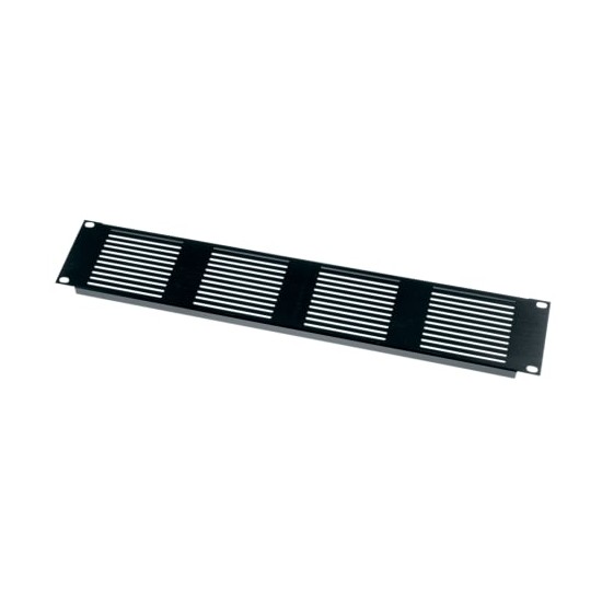 2 RU Rack Vent Panel, Slotted with 20% Open Area