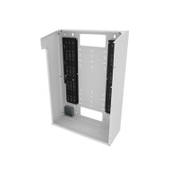 VWM Series Back Pan for Split Door, 36" High x 10" Deep - White