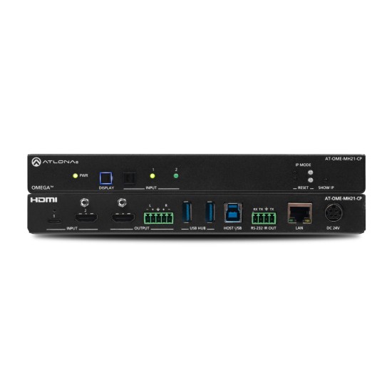 Two-Input Switcher for USB-C and HDMI Video with USB Hub and Device Charging