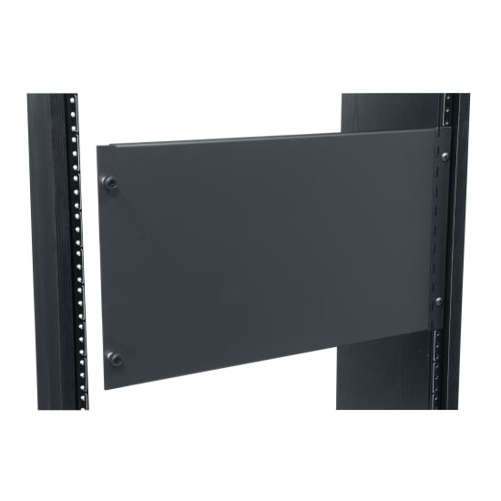 6 RU Blank Rack Panel, Hinged