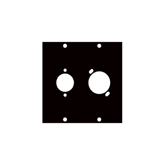 UCP Module with Two Mixed Gender XLR Punchouts