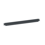 1 RU Flanged Blank Rack Panel, Steel - 12 Piece Contractor Pack