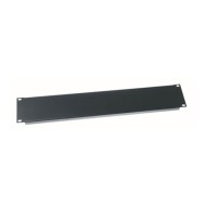 2 RU Flanged Blank Rack Panel, Steel - 12 Piece Contractor Pack