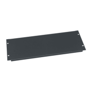 4 RU Flanged Blank Rack Panel, Steel