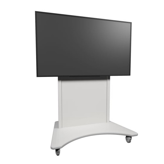 FlexView Series IFP E-Lift Cart White Base - White
