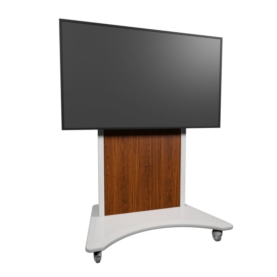 FlexView Series IFP Fixed Cart White Base - Glamour Cherry