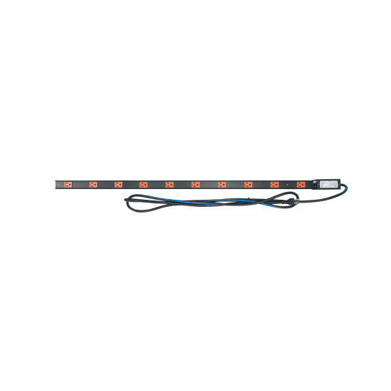 PDT Low Profile Vertical Power Strip, 10 Outlet, 15A